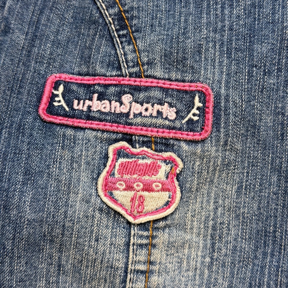 Stylish Kids Denim Jacket with Tan Hood - Picture 4 of 5